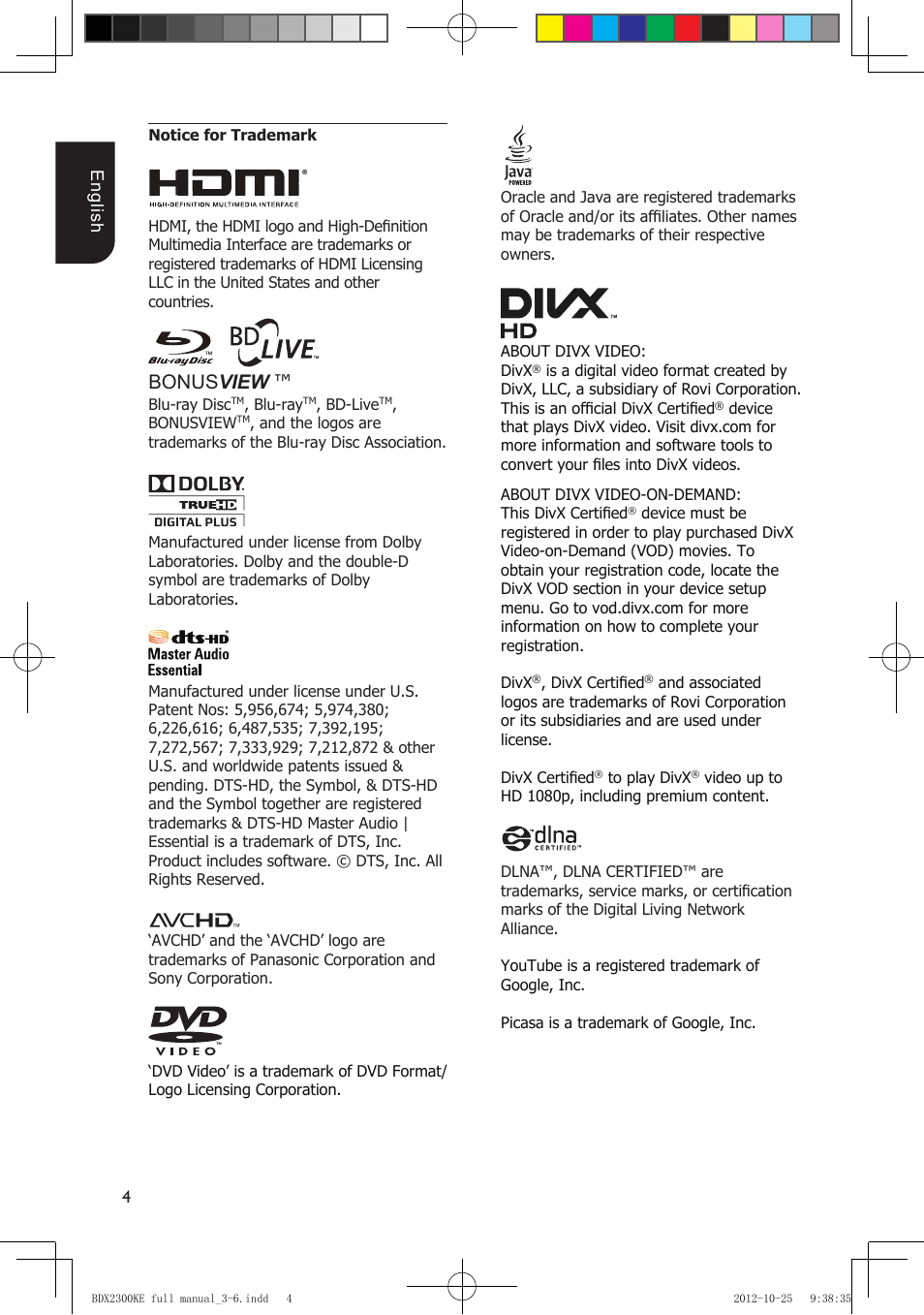 Bonus view | Toshiba BDX2300 User Manual | Page 4 / 41