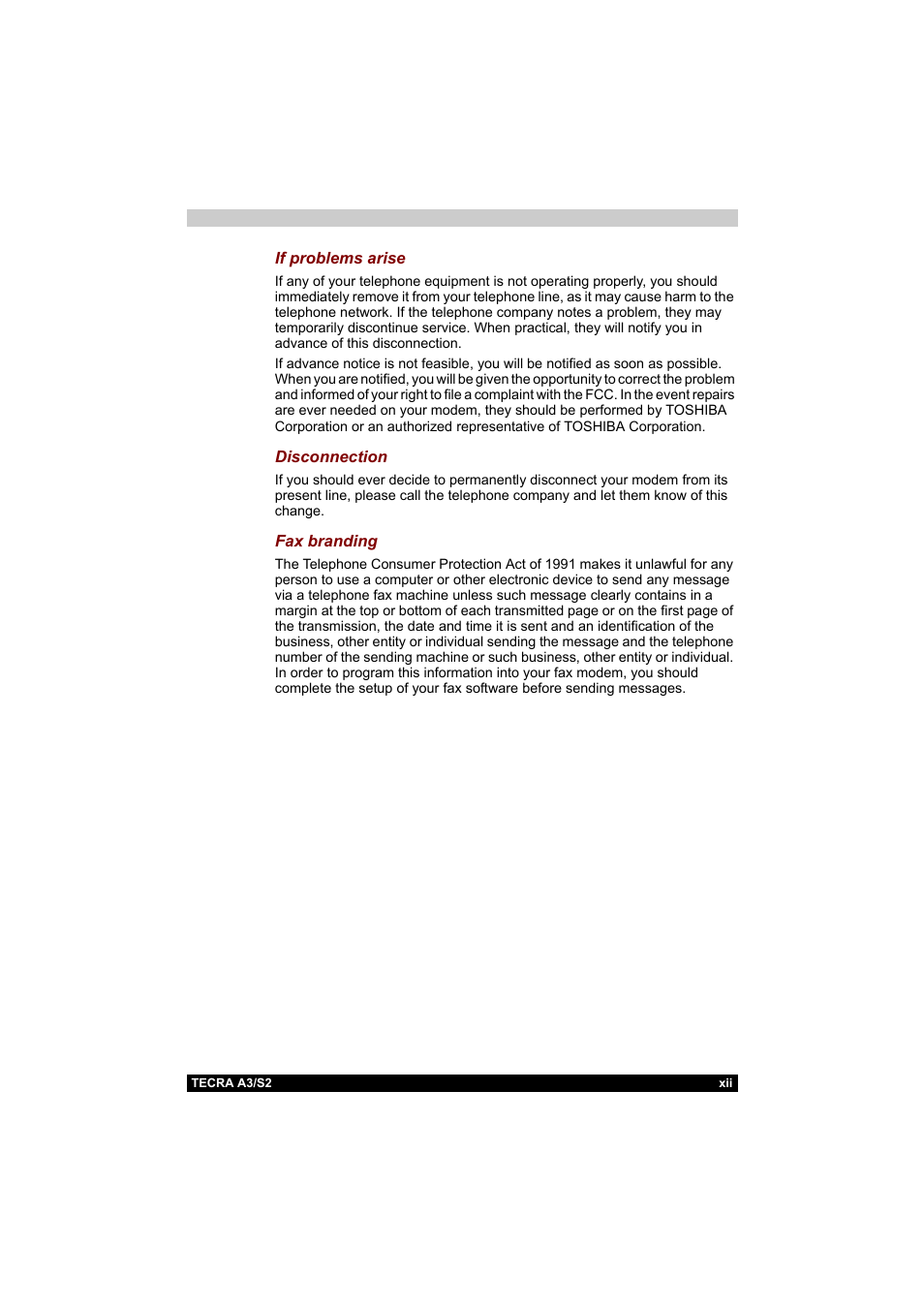 Toshiba Tecra S2 User Manual | Page 12 / 182
