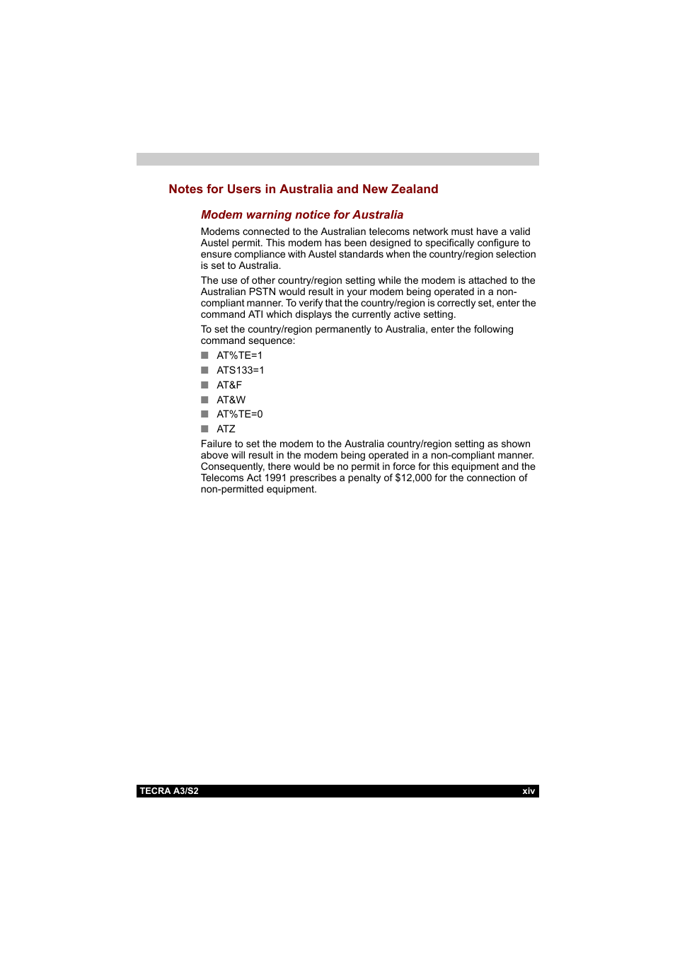 Toshiba Tecra S2 User Manual | Page 14 / 182