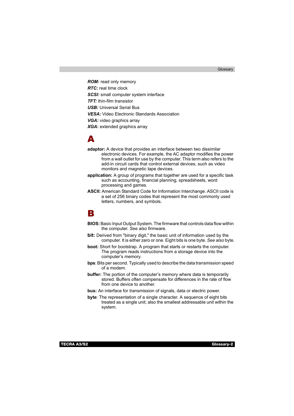 Toshiba Tecra S2 User Manual | Page 176 / 182