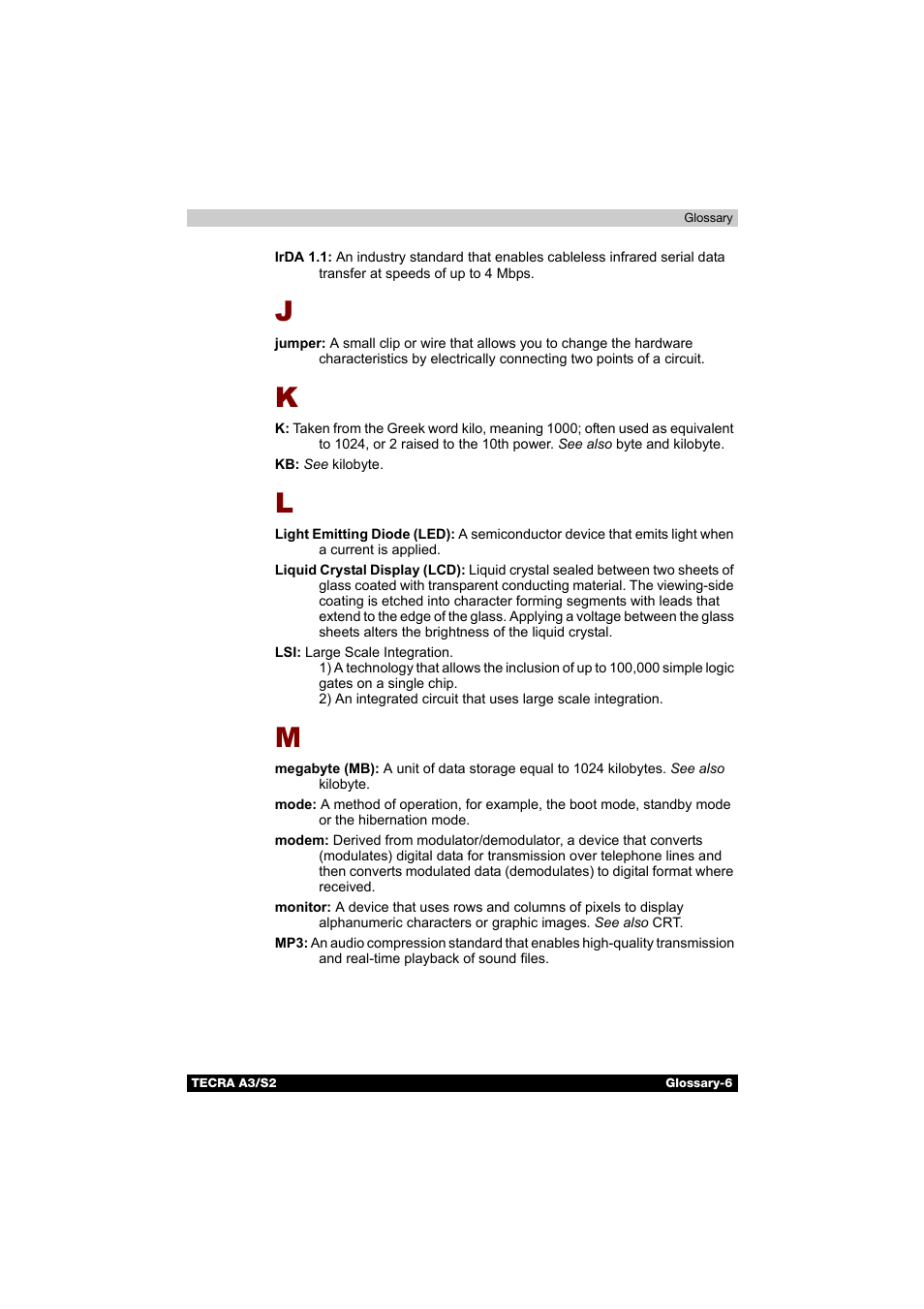 Toshiba Tecra S2 User Manual | Page 180 / 182