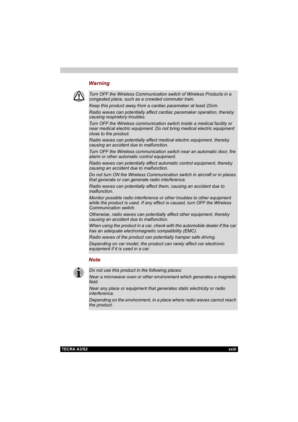 Toshiba Tecra S2 User Manual | Page 23 / 182