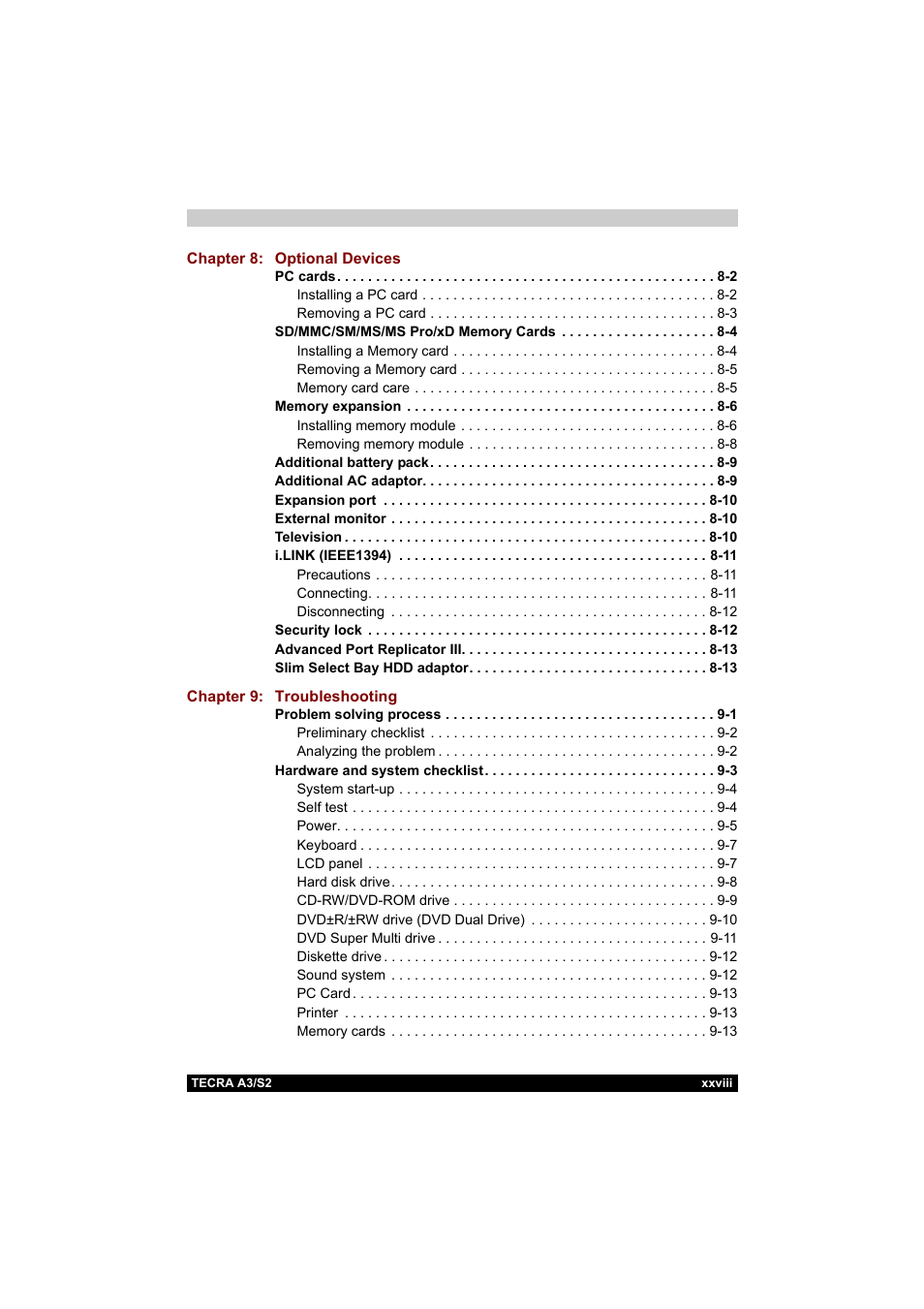 Toshiba Tecra S2 User Manual | Page 28 / 182