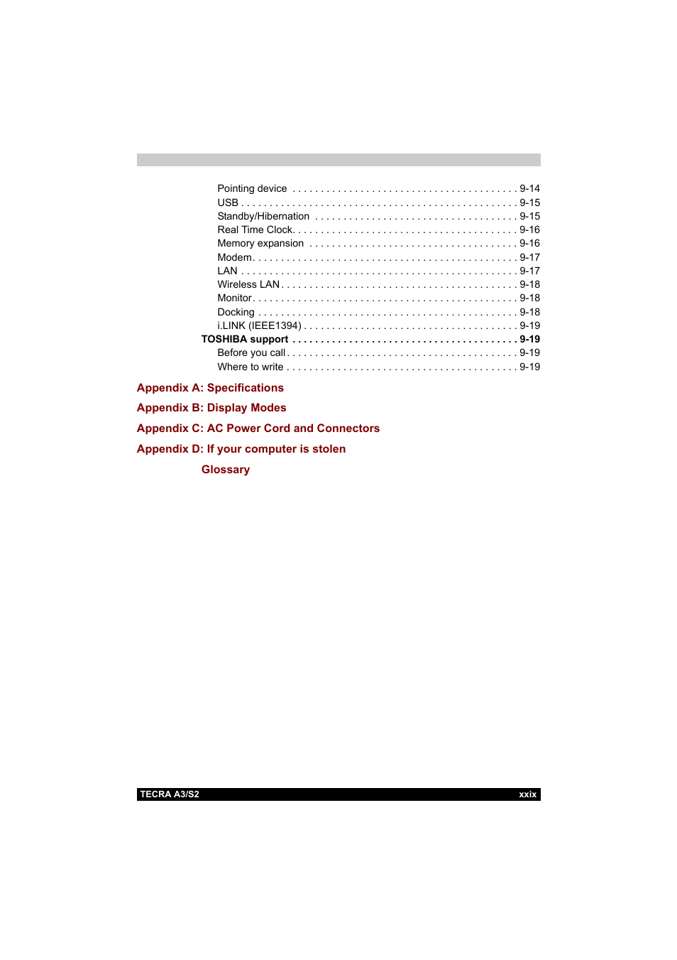 Toshiba Tecra S2 User Manual | Page 29 / 182