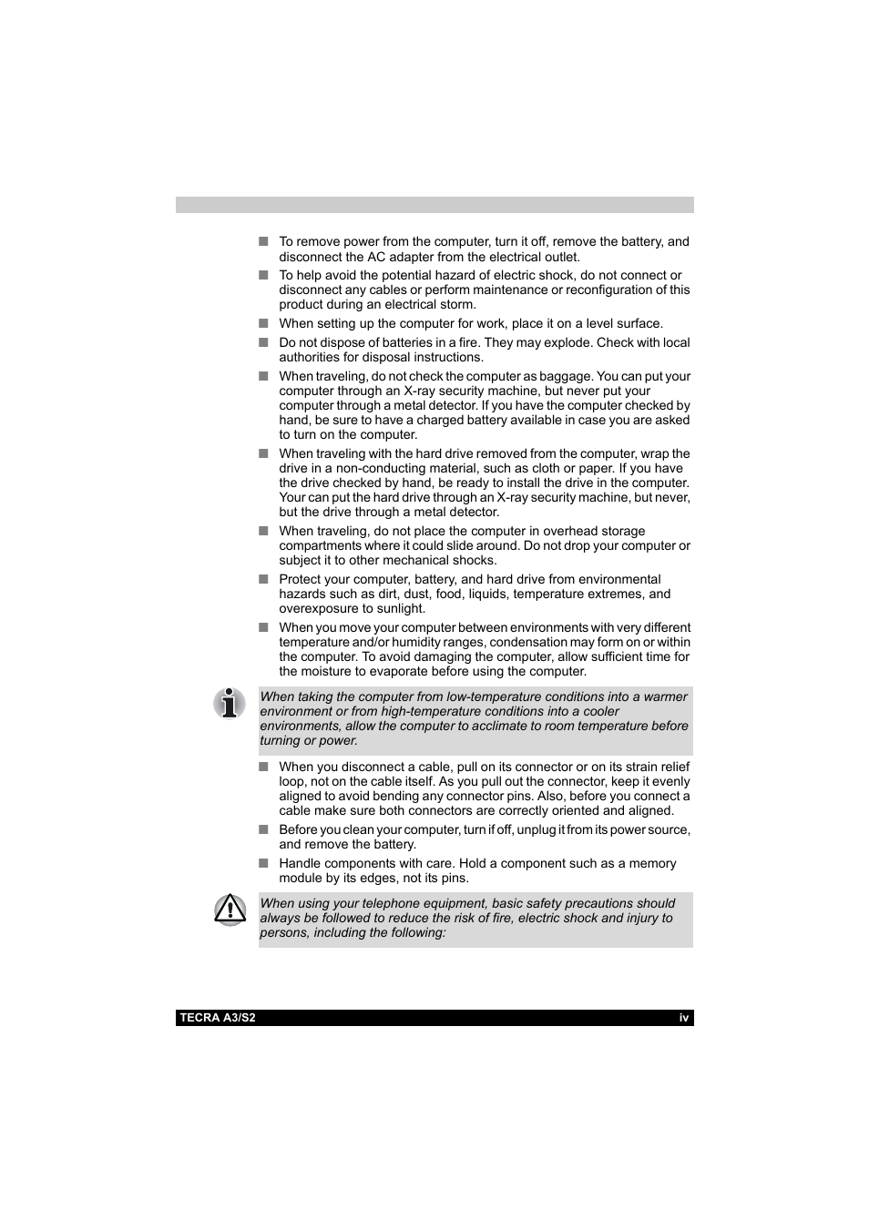 Toshiba Tecra S2 User Manual | Page 4 / 182