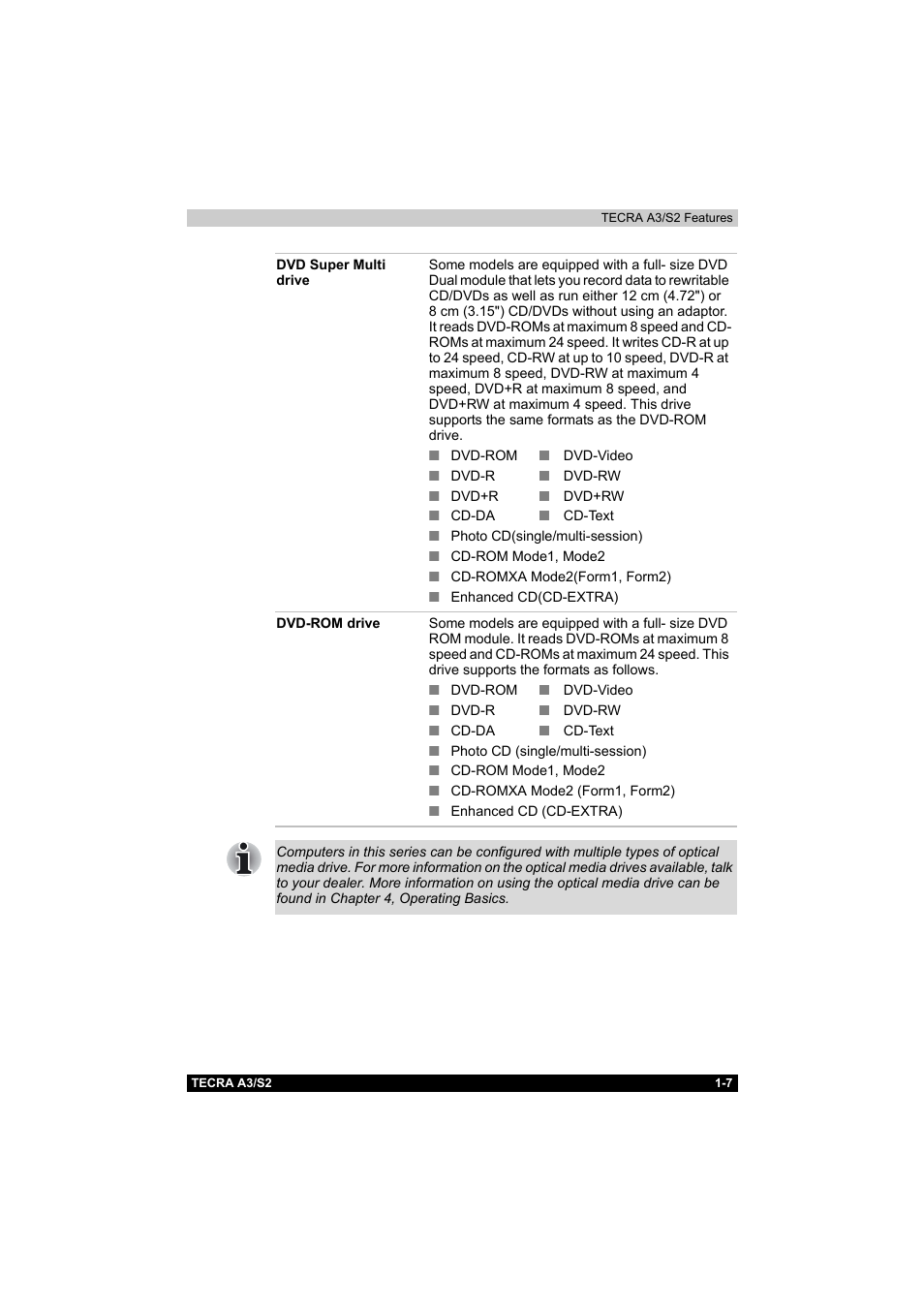 Toshiba Tecra S2 User Manual | Page 42 / 182