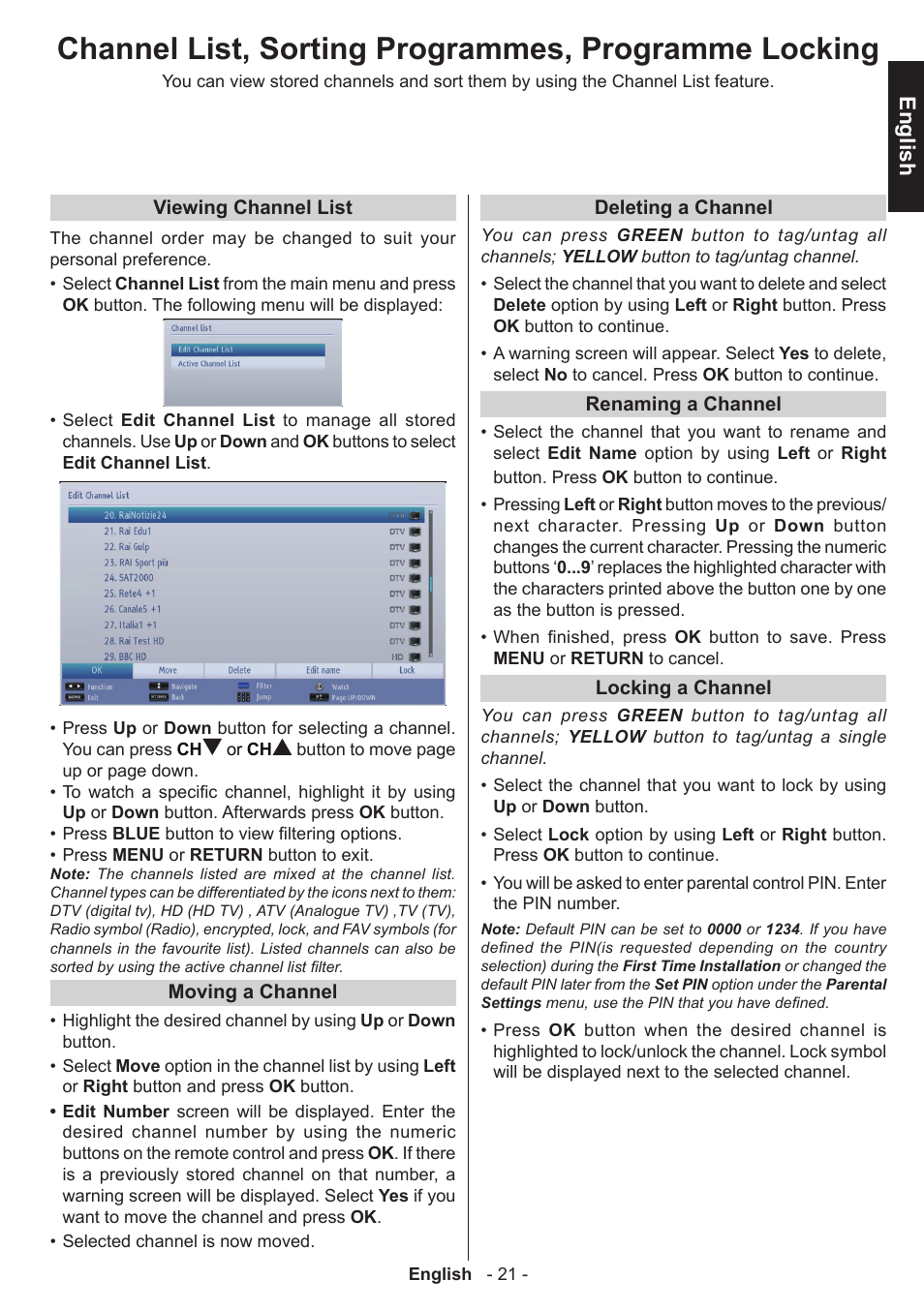 English | Toshiba W1443 User Manual | Page 21 / 48