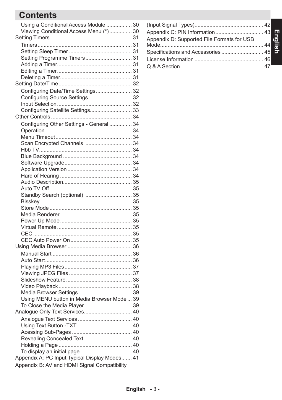 Toshiba W1443 User Manual | Page 3 / 48