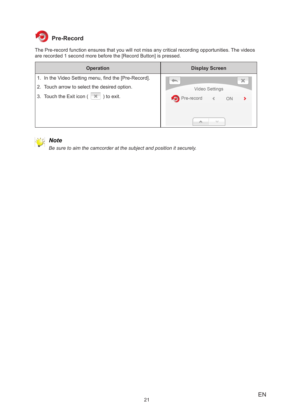 Toshiba Camileo X150 User Manual | Page 21 / 47