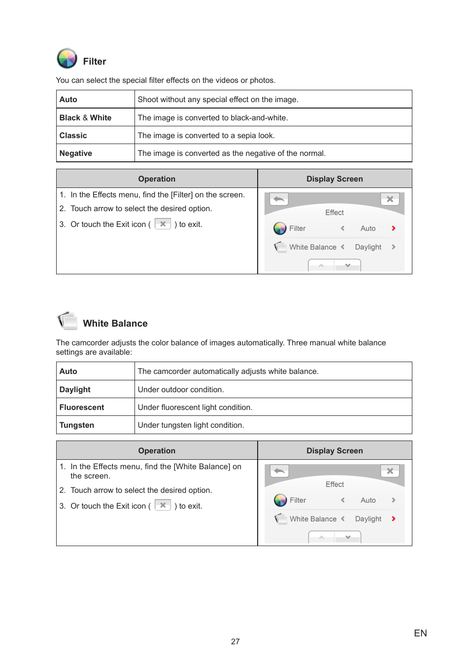 Toshiba Camileo X150 User Manual | Page 27 / 47