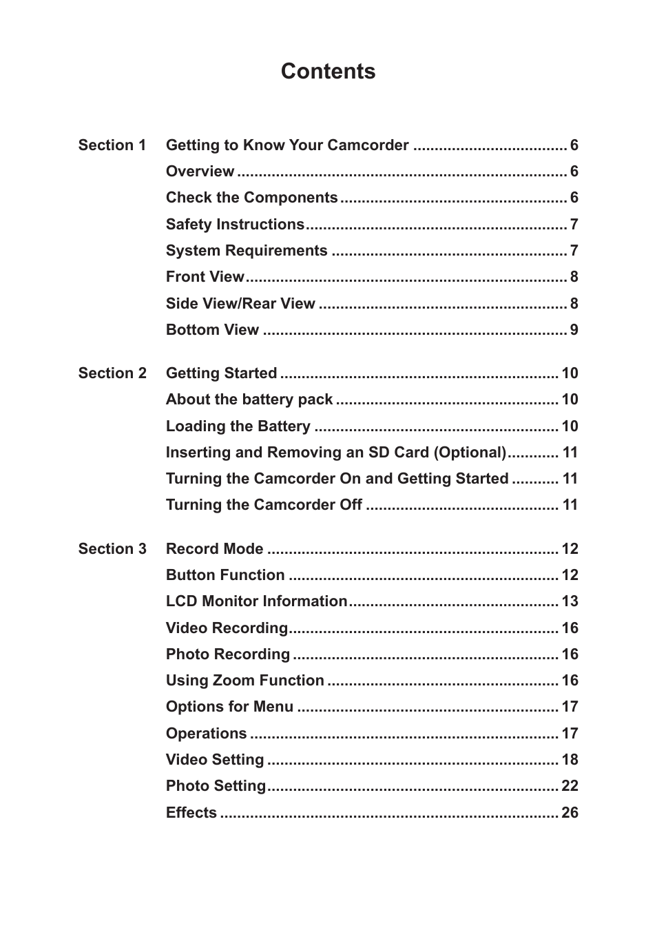 Toshiba Camileo X150 User Manual | Page 3 / 47
