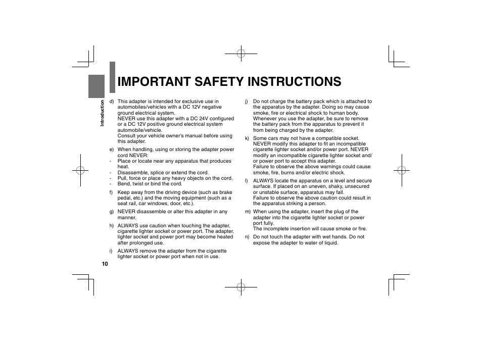 Important safety instructions | Toshiba SDP94D User Manual | Page 10 / 100