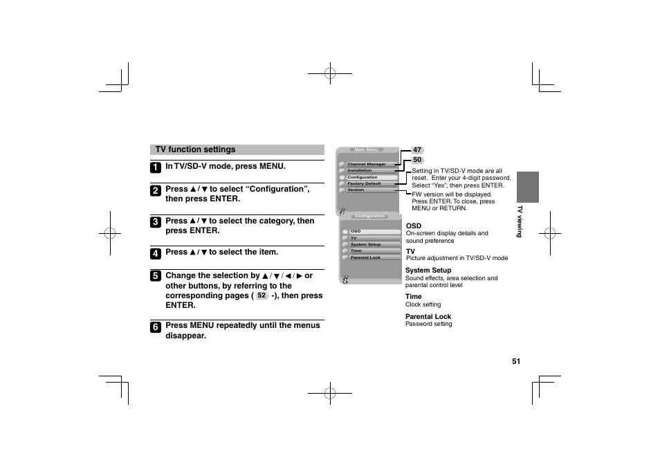 Toshiba SDP94D User Manual | Page 51 / 100