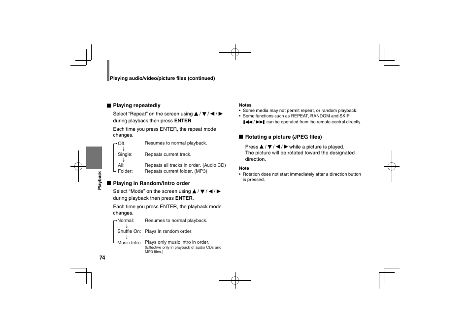 Toshiba SDP94D User Manual | Page 74 / 100