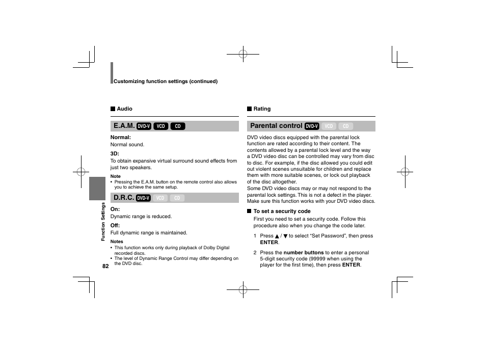 Toshiba SDP94D User Manual | Page 82 / 100