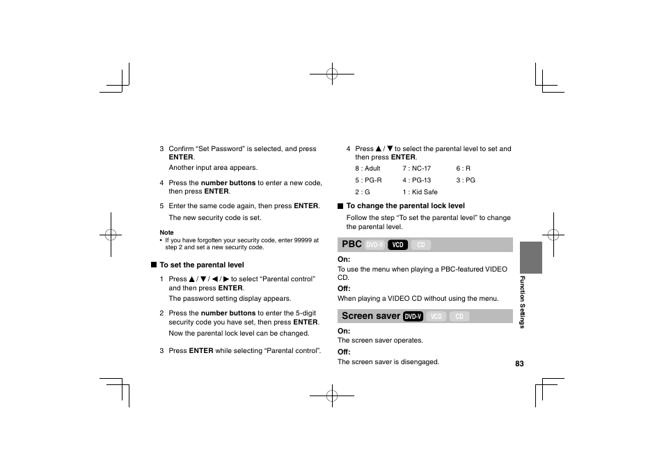 Toshiba SDP94D User Manual | Page 83 / 100