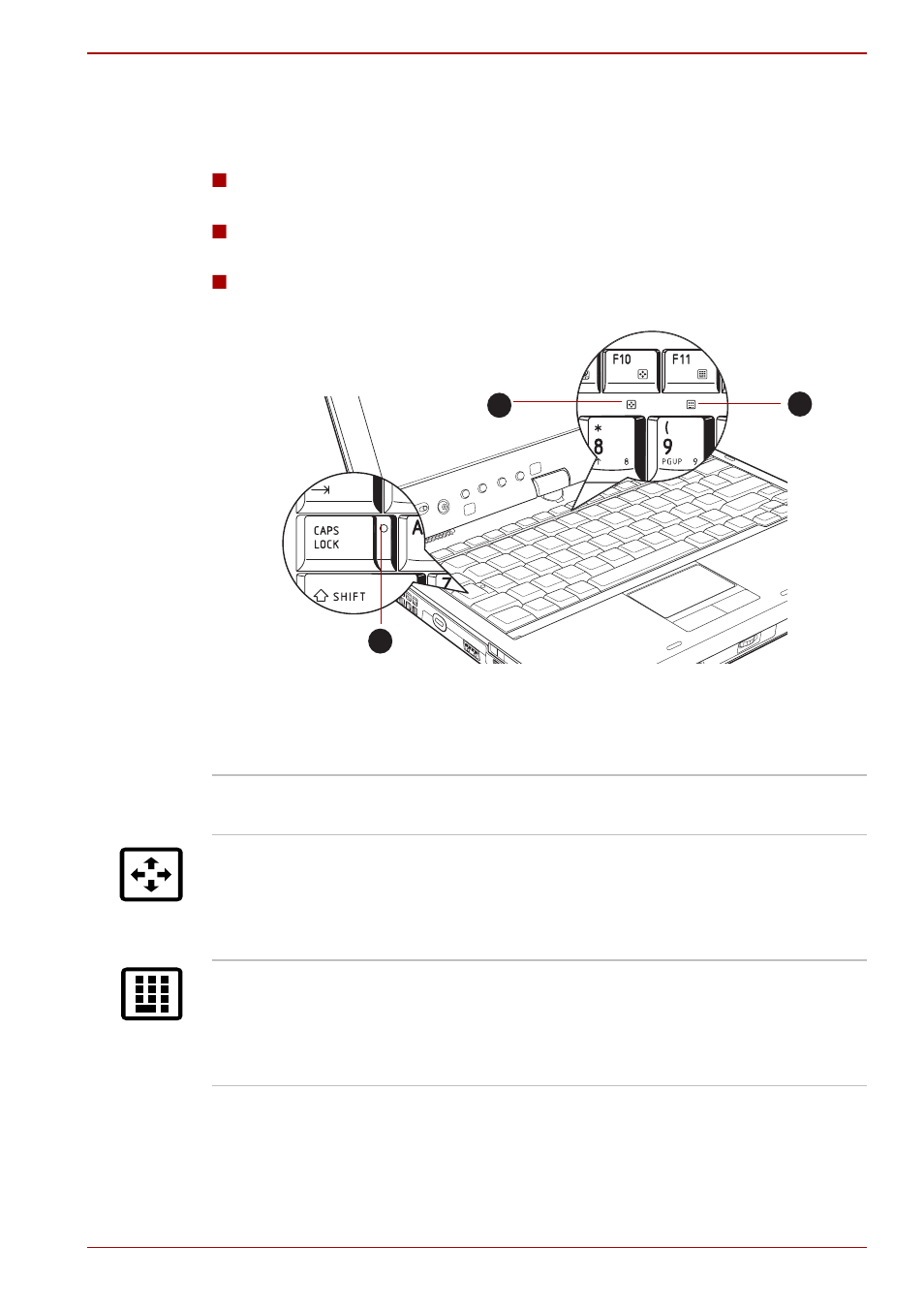 Keyboard indicators | Toshiba Portege M780 User Manual | Page 47 / 258