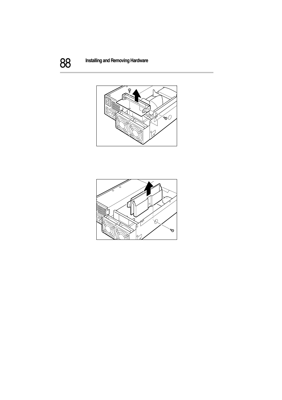 Removing the pci bracket, Removing the riser card | Toshiba Magnia Z300 User Manual | Page 110 / 272