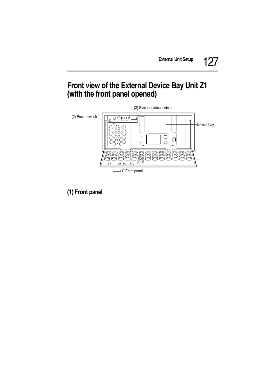 Front view of the micro tower type, 1) front panel | Toshiba Magnia Z300 User Manual | Page 149 / 272