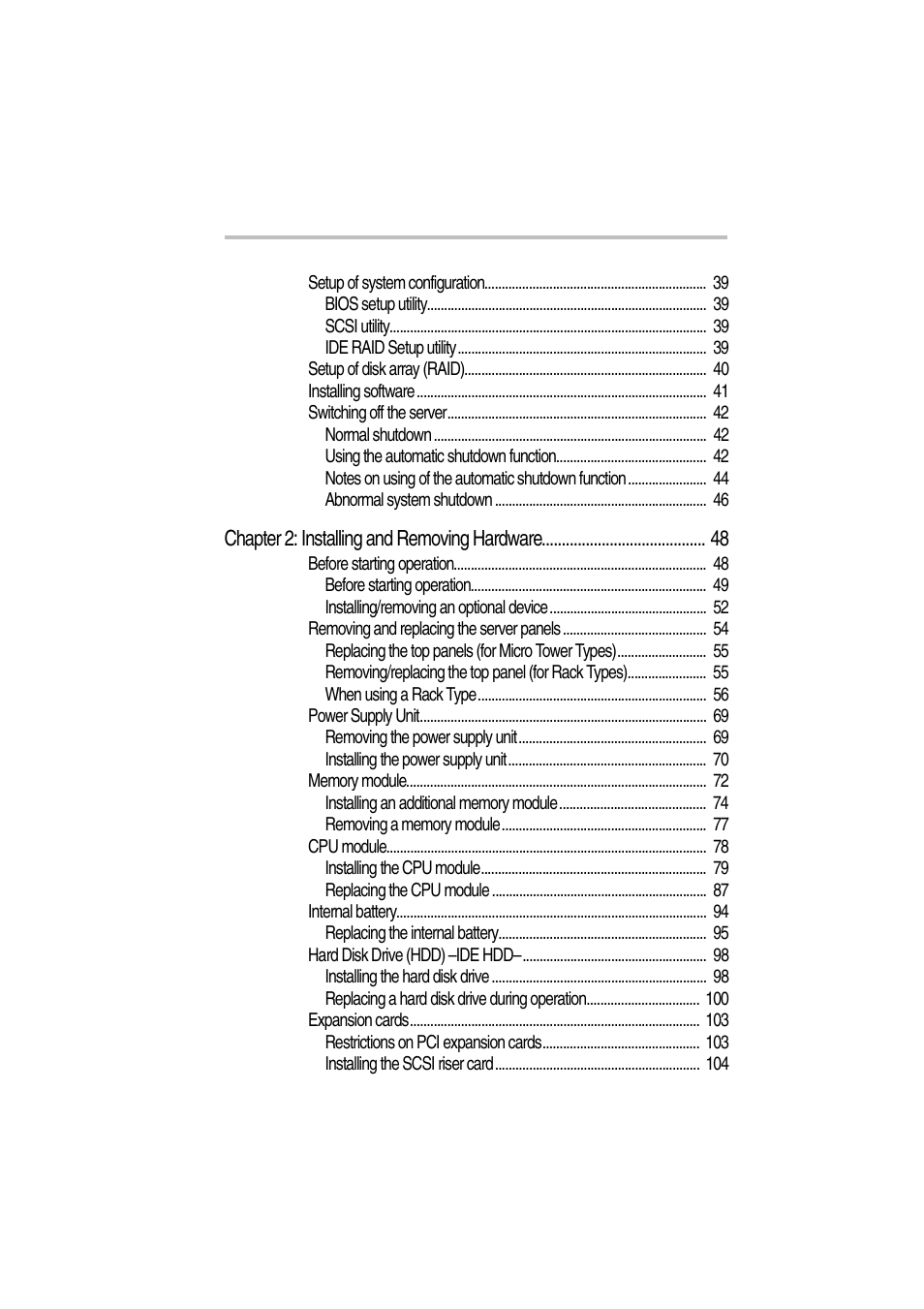 Chapter 2: installing and removing hardware 48, Xvii | Toshiba Magnia Z300 User Manual | Page 17 / 272