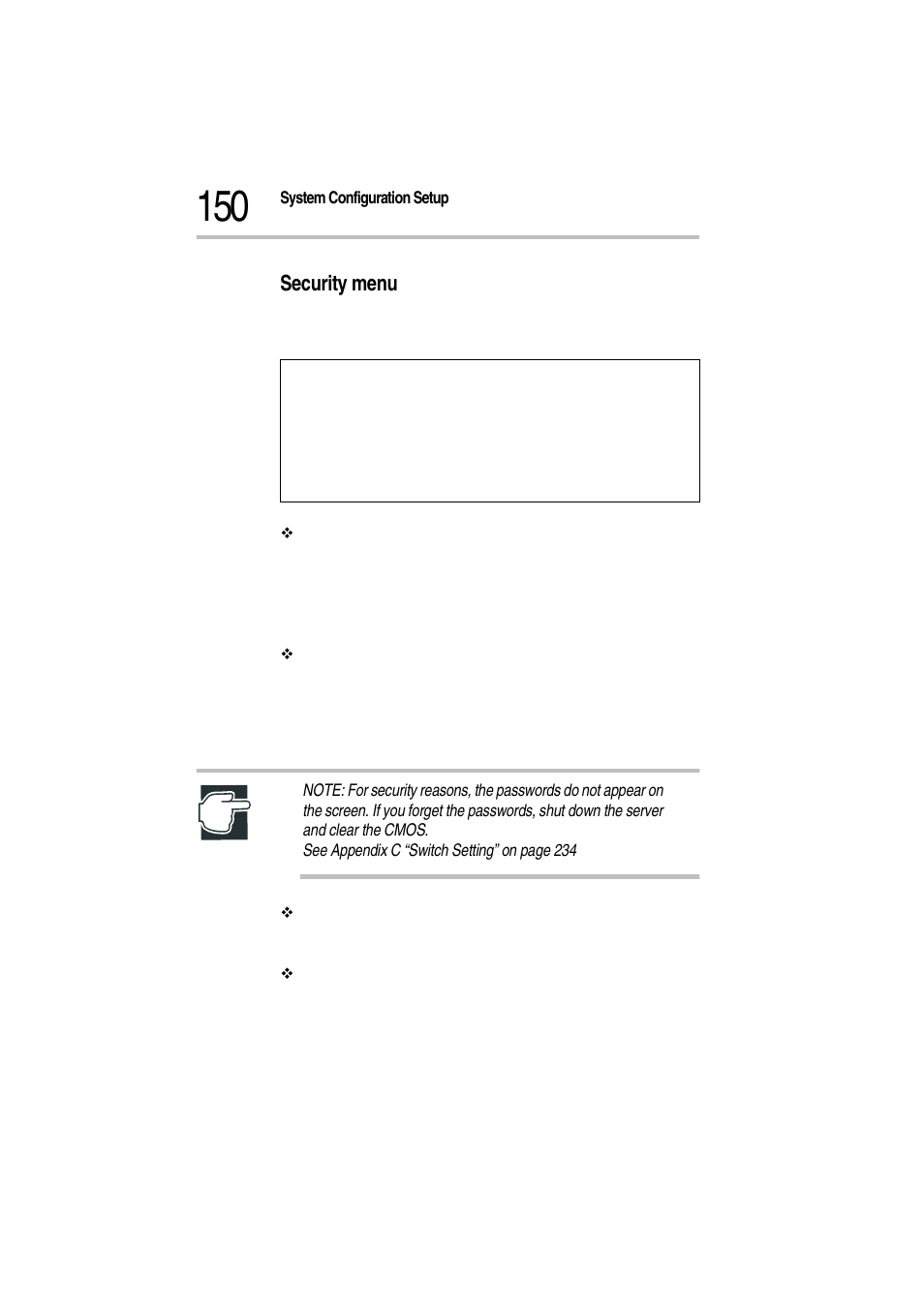 Security menu | Toshiba Magnia Z300 User Manual | Page 172 / 272