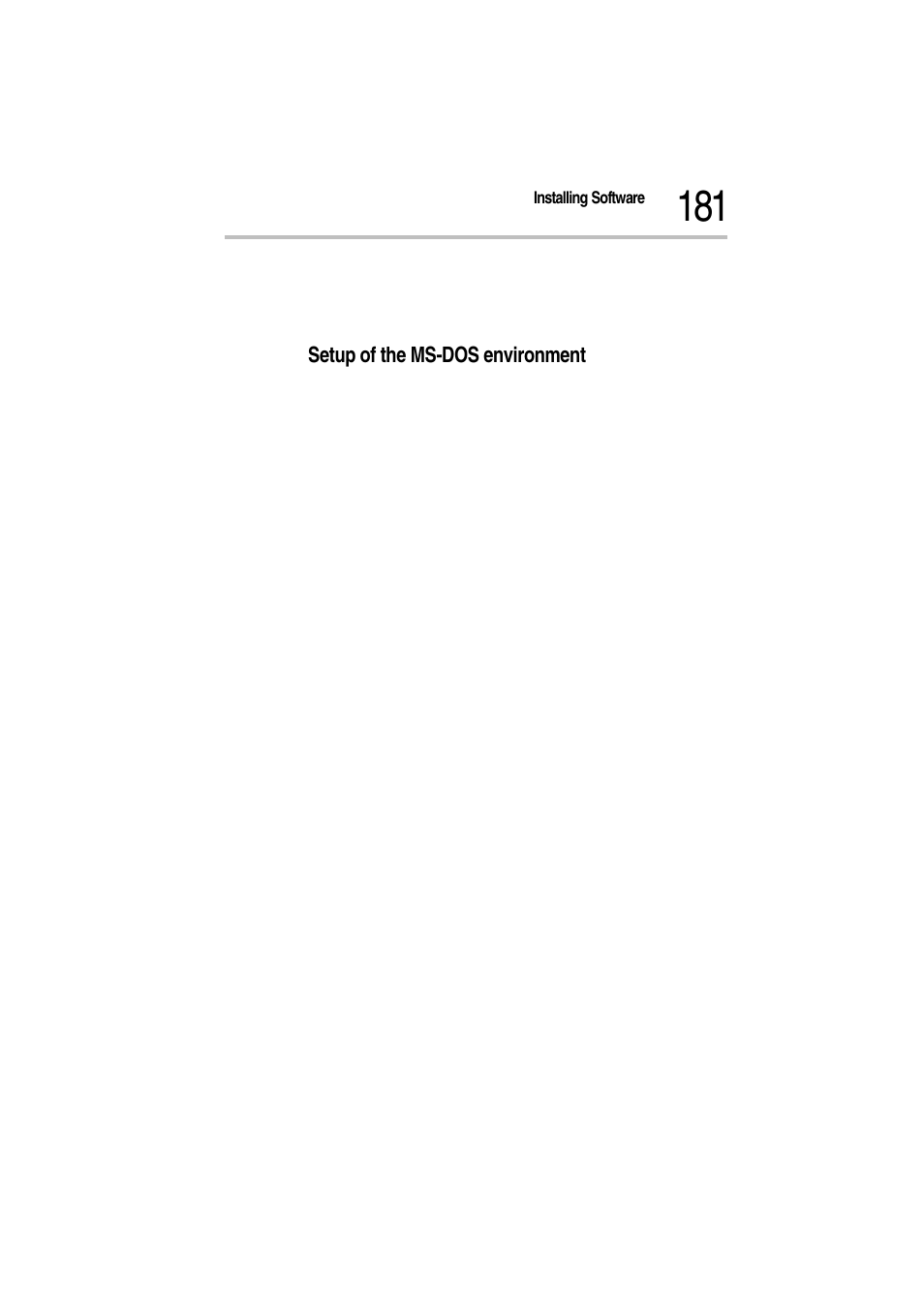 Setup of the ms-dos environment | Toshiba Magnia Z300 User Manual | Page 203 / 272