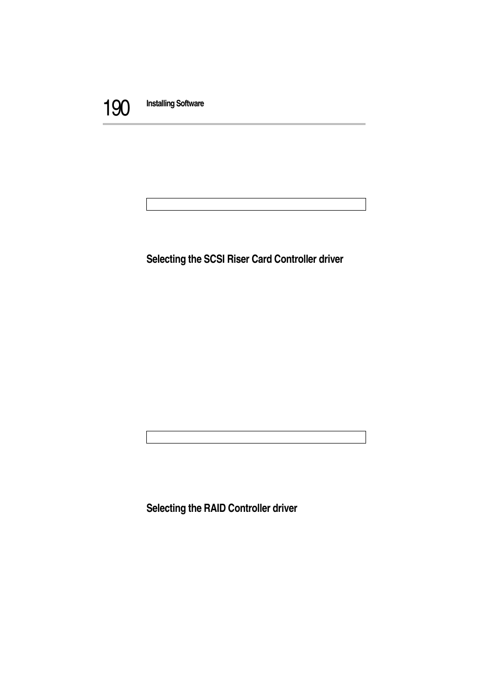 Selecting the scsi riser card controller driver, 6 input slot number “10011” to adpt160m parameters, Selecting the raid controller driver | Toshiba Magnia Z300 User Manual | Page 212 / 272