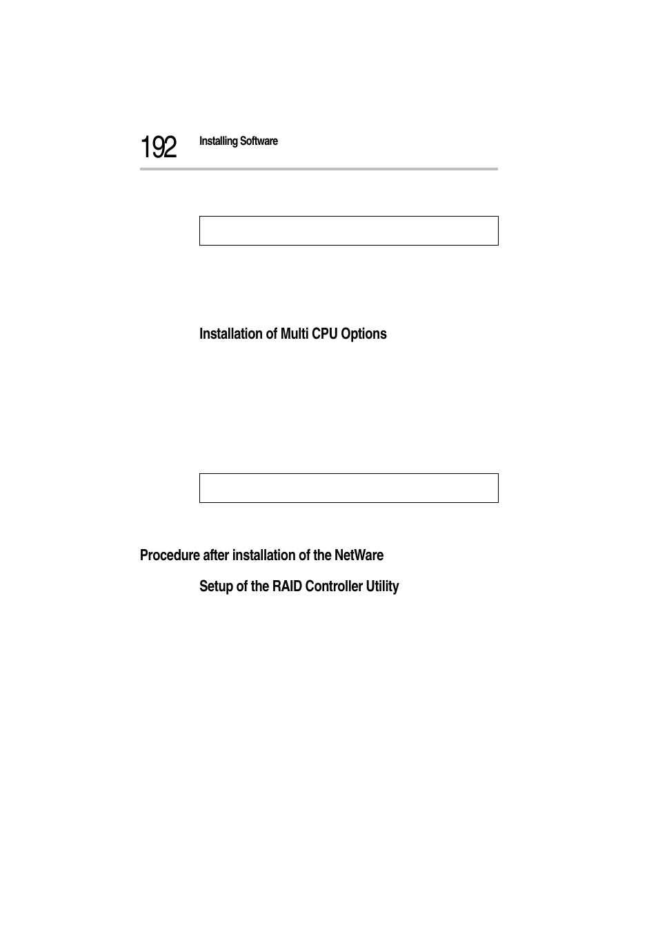 5 input slot number “10005” to ce100b parameters, Installation of multi cpu options, Procedure after installation of the netware | Setup of the raid controller utility | Toshiba Magnia Z300 User Manual | Page 214 / 272