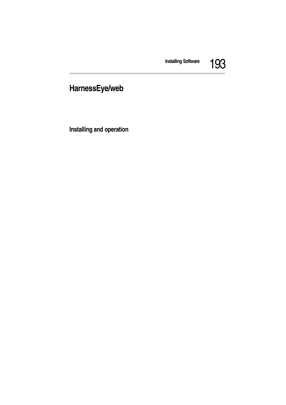 Harnesseye/web, Installing and operation | Toshiba Magnia Z300 User Manual | Page 215 / 272
