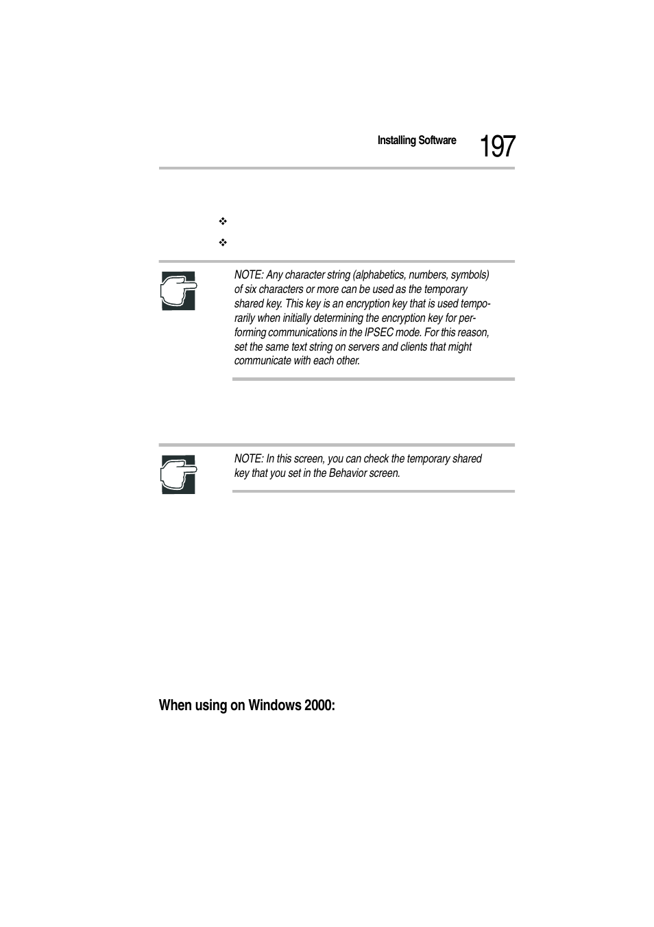 14 click “next, When using on windows 2000 | Toshiba Magnia Z300 User Manual | Page 219 / 272