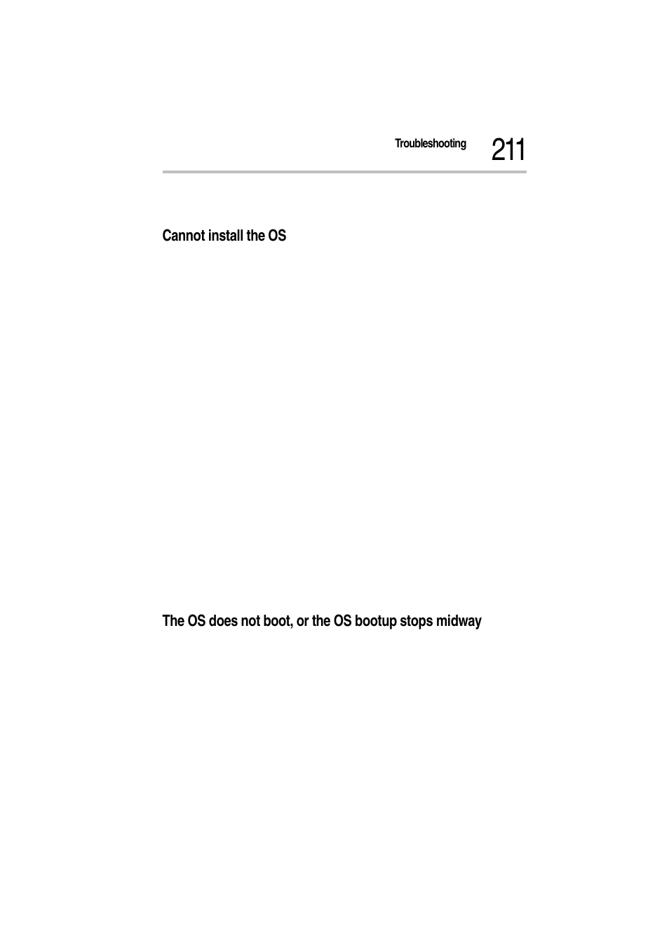 Cannot install the os, 2 is the hard disk drive (hdd) properly connected | Toshiba Magnia Z300 User Manual | Page 233 / 272