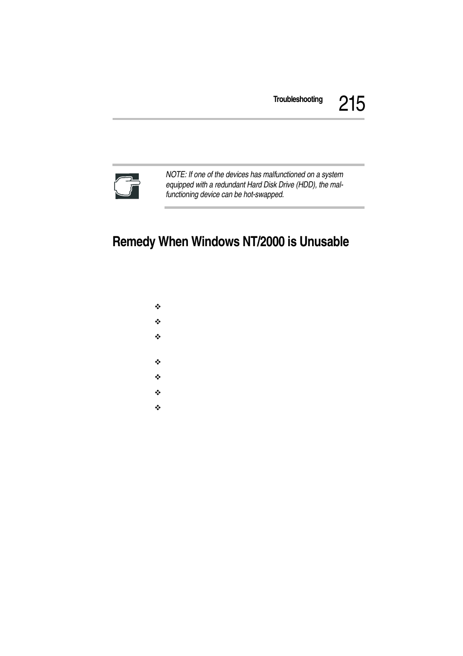 Remedy when windows nt/2000 is unusable | Toshiba Magnia Z300 User Manual | Page 237 / 272