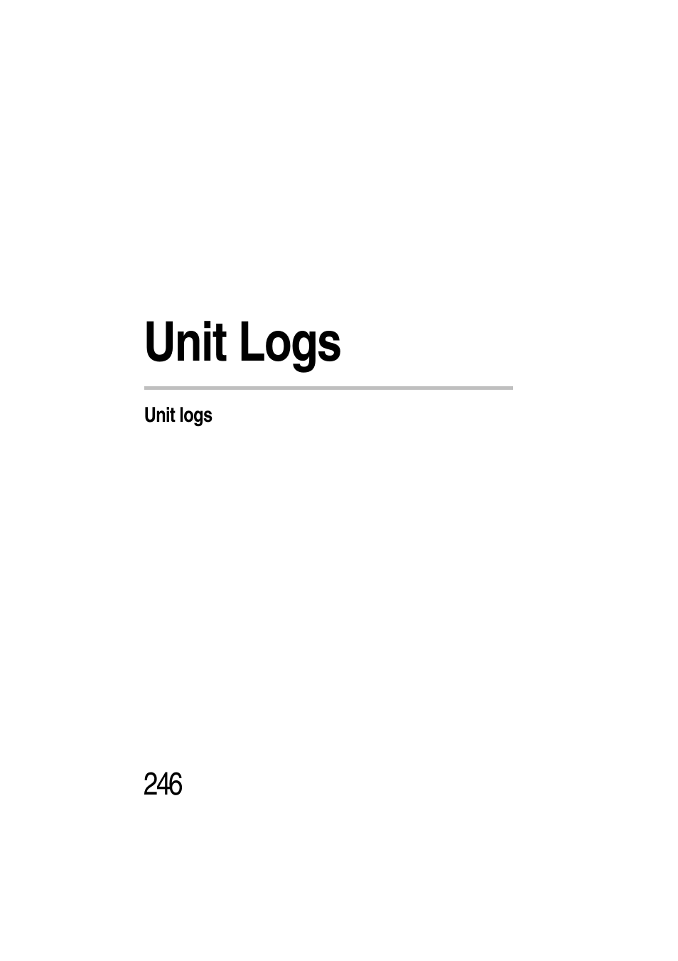 Unit logs, Appendix e: unit logs | Toshiba Magnia Z300 User Manual | Page 268 / 272