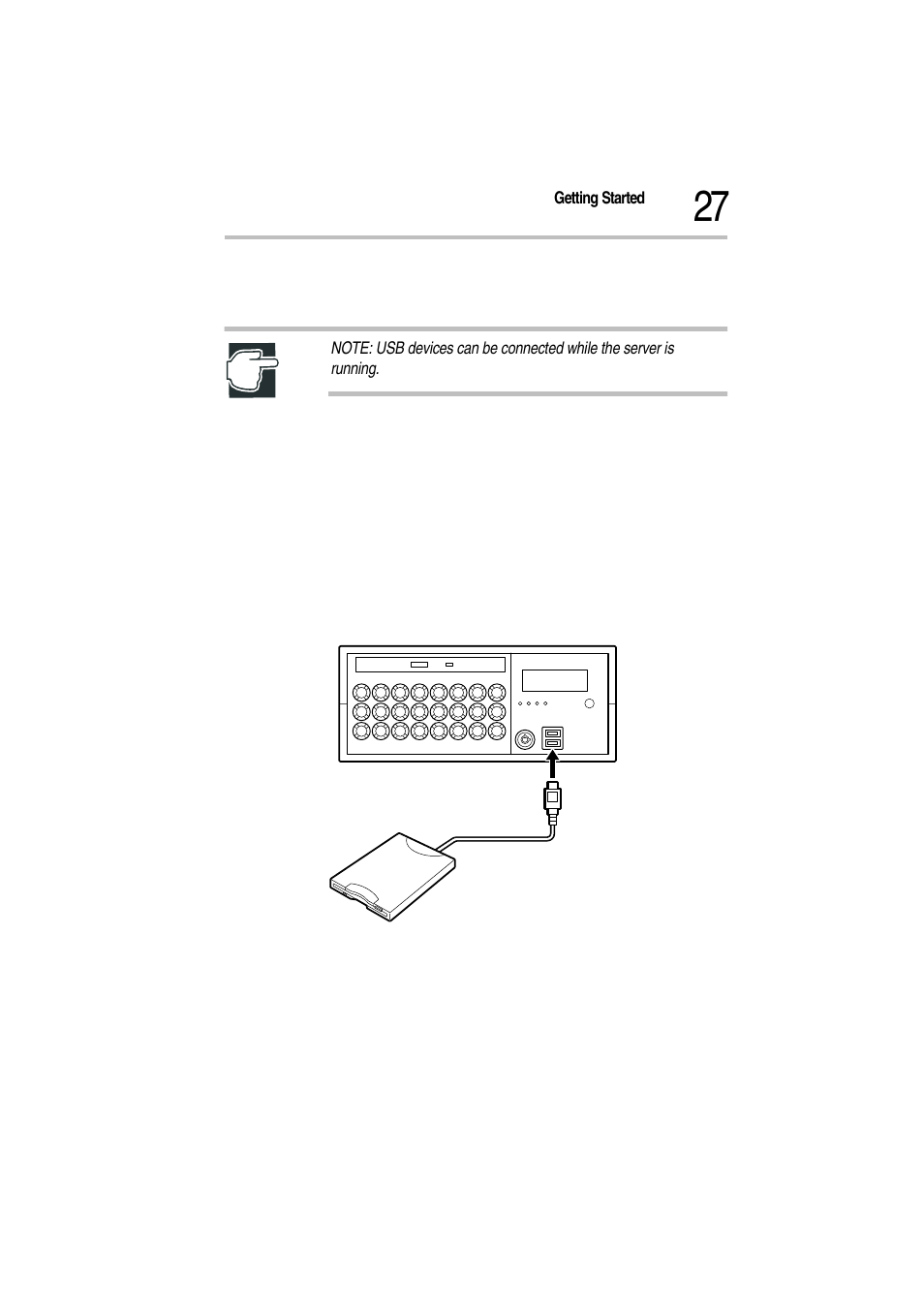 Connecting peripheral devices (front view) | Toshiba Magnia Z300 User Manual | Page 49 / 272