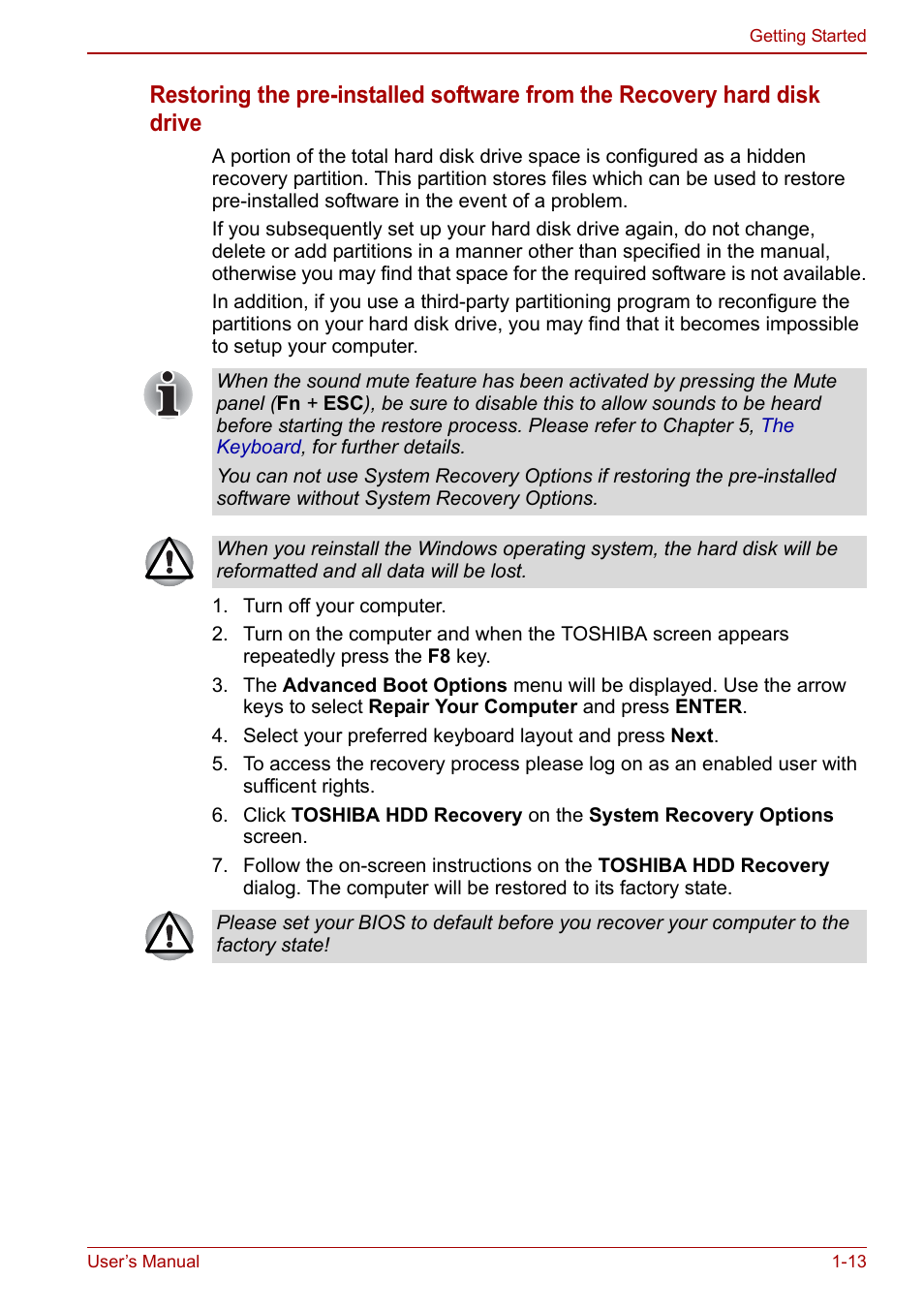 Toshiba Satellite Pro C660D User Manual | Page 31 / 153