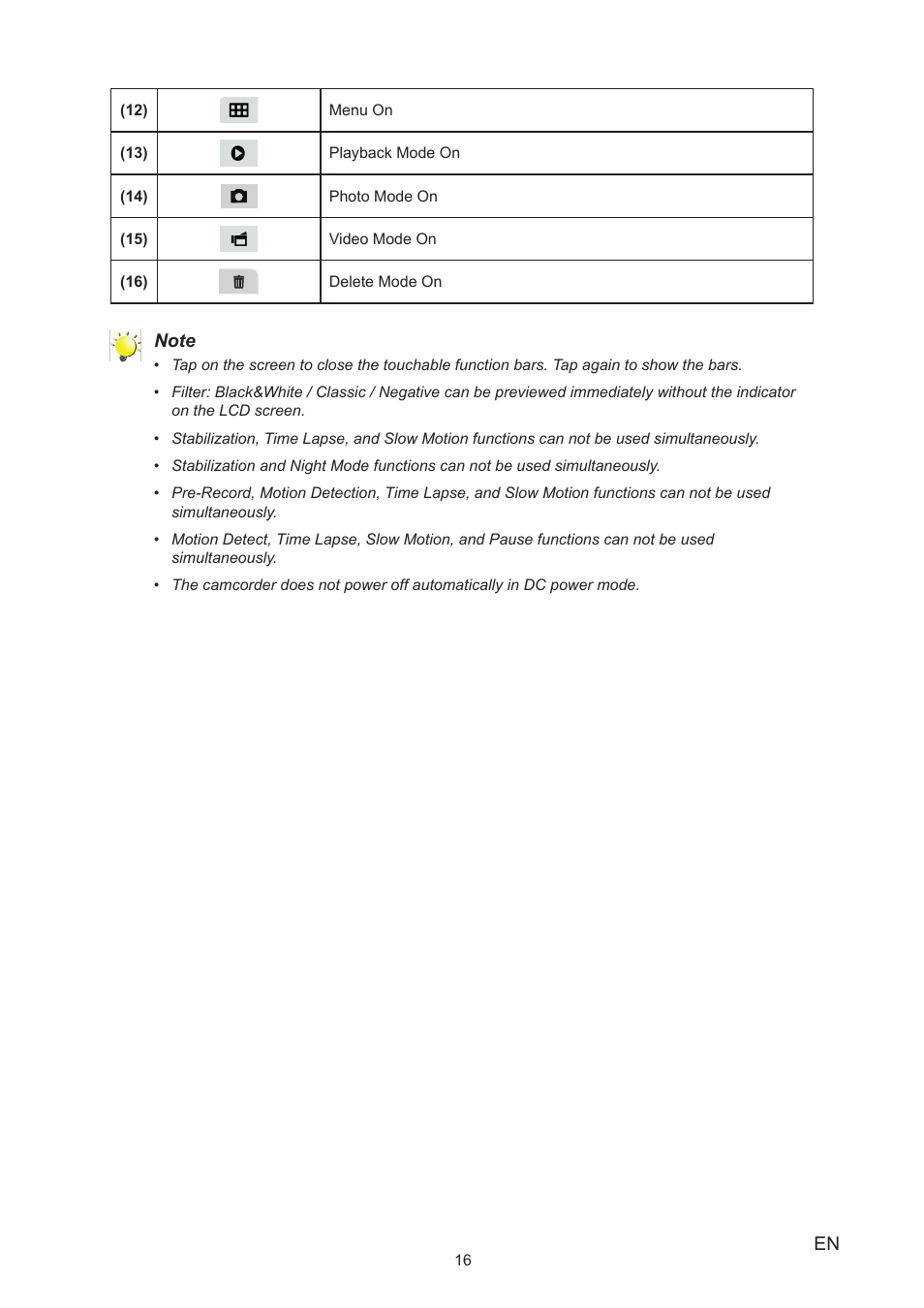 Toshiba Camileo X400 User Manual | Page 16 / 55