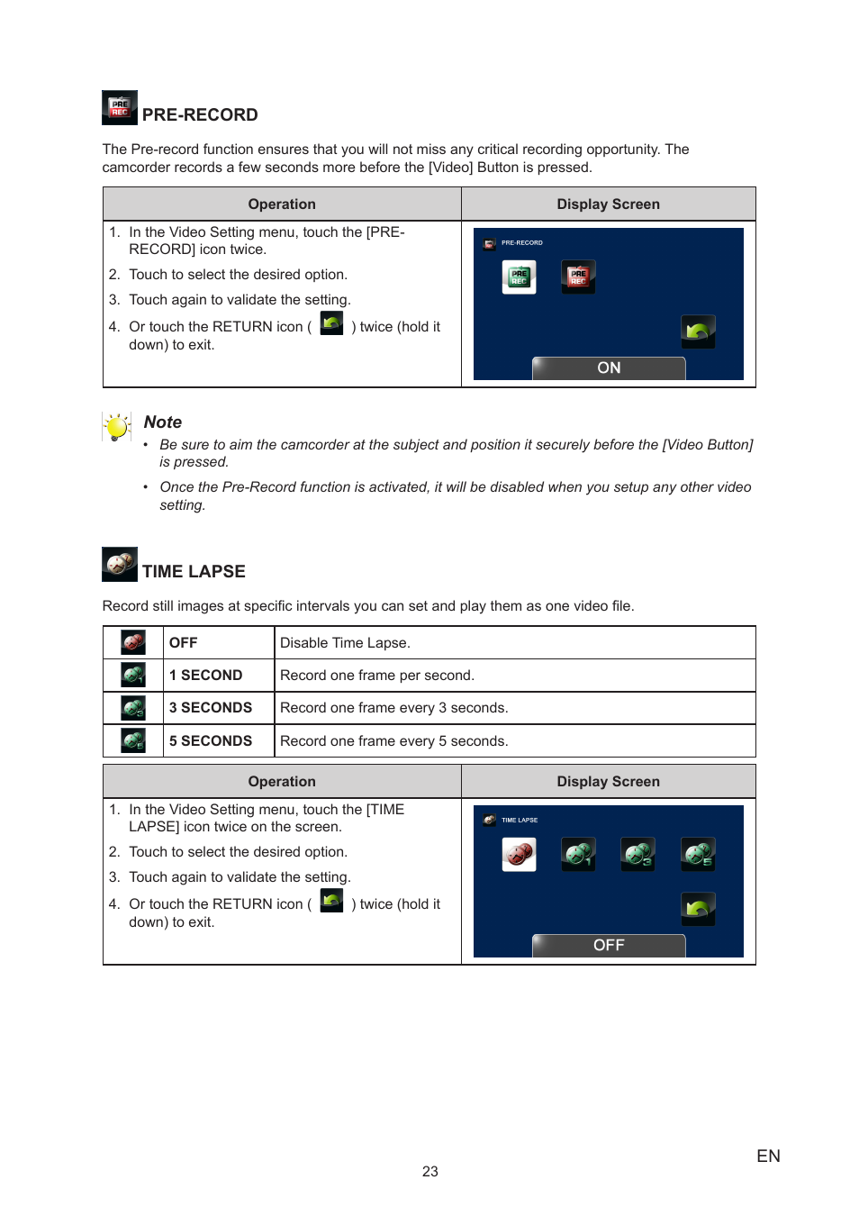 Toshiba Camileo X400 User Manual | Page 23 / 55