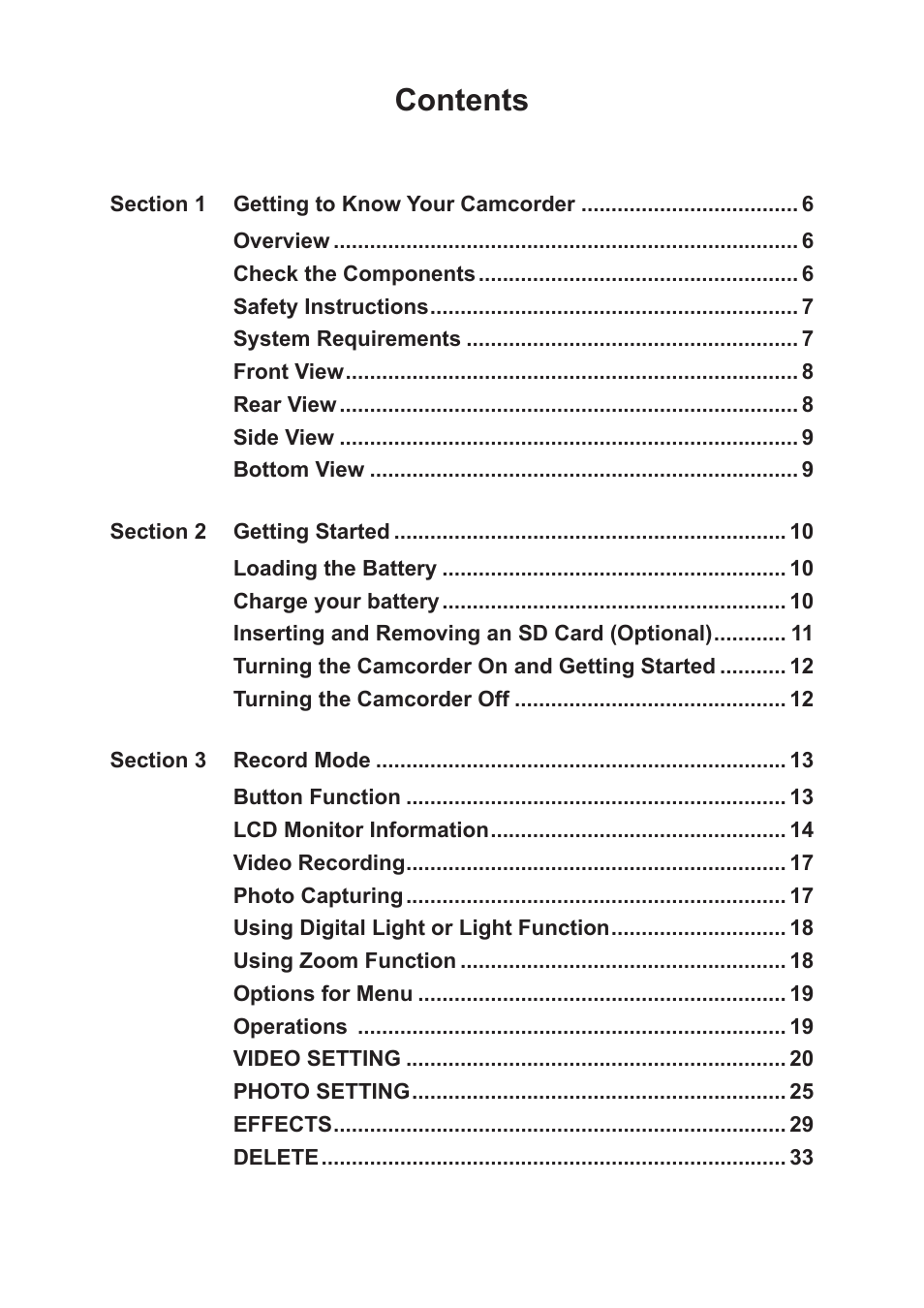 Toshiba Camileo X400 User Manual | Page 3 / 55