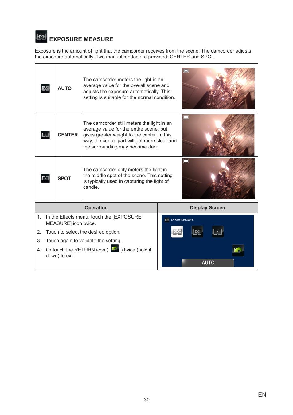 Toshiba Camileo X400 User Manual | Page 30 / 55