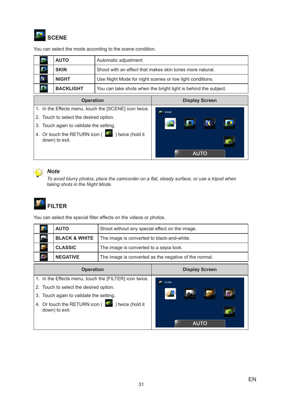 Toshiba Camileo X400 User Manual | Page 31 / 55