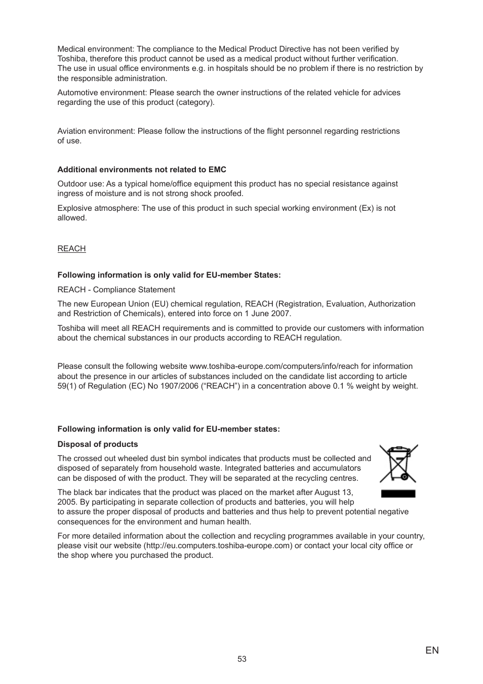 Toshiba Camileo X400 User Manual | Page 53 / 55