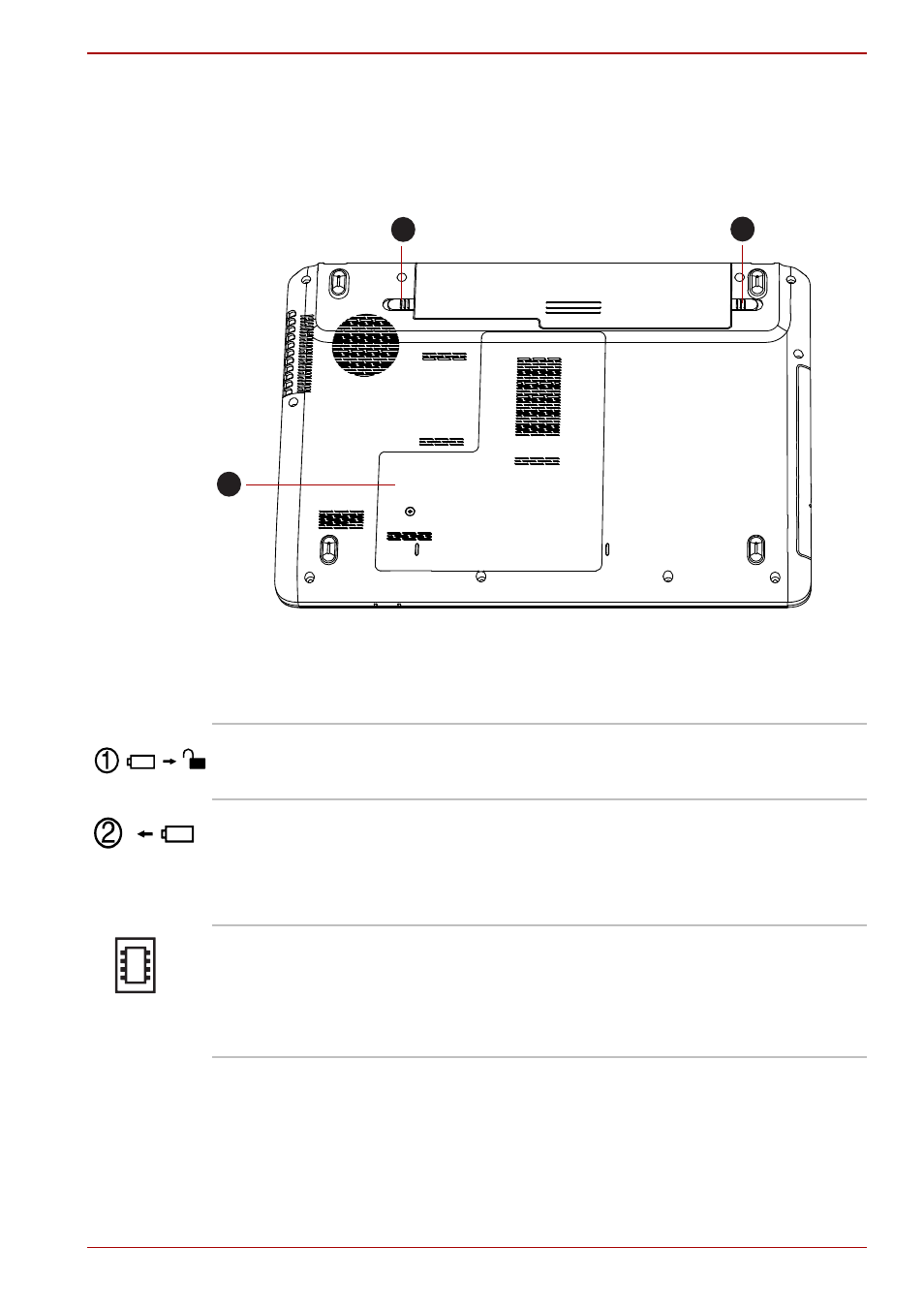 Underside, Underside -6 | Toshiba Satellite C640 User Manual | Page 38 / 161