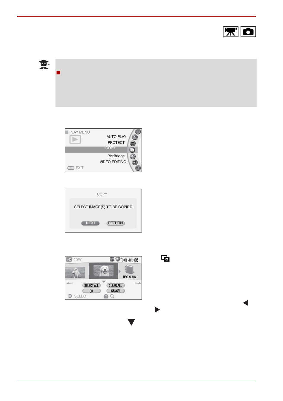 Copying images | Toshiba Gigashot K Series User Manual | Page 102 / 162