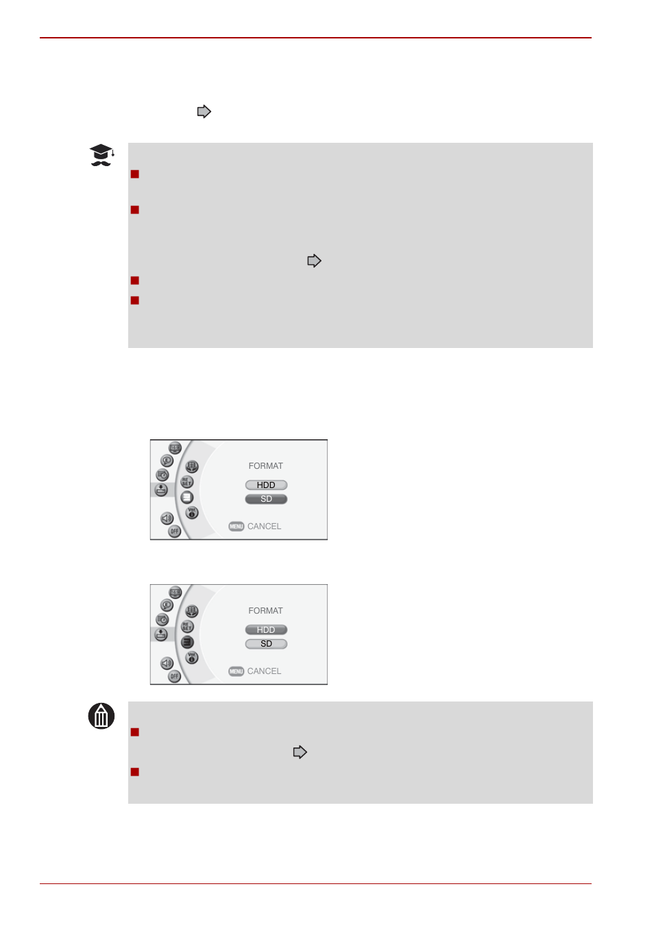 Formatting hard disk drive or sd card | Toshiba Gigashot K Series User Manual | Page 126 / 162