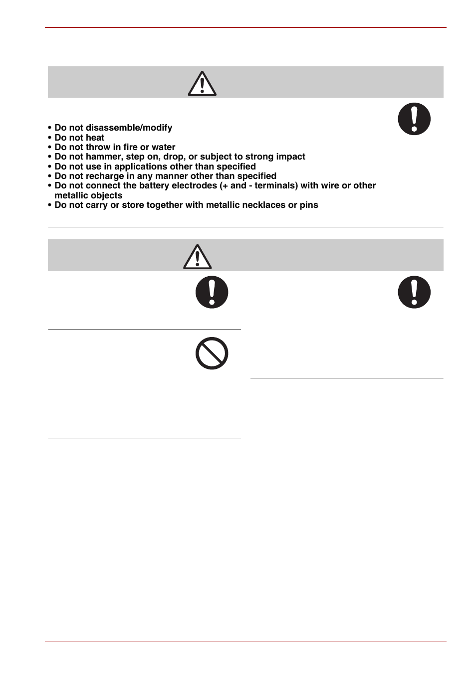 Danger, Warning | Toshiba Gigashot K Series User Manual | Page 17 / 162
