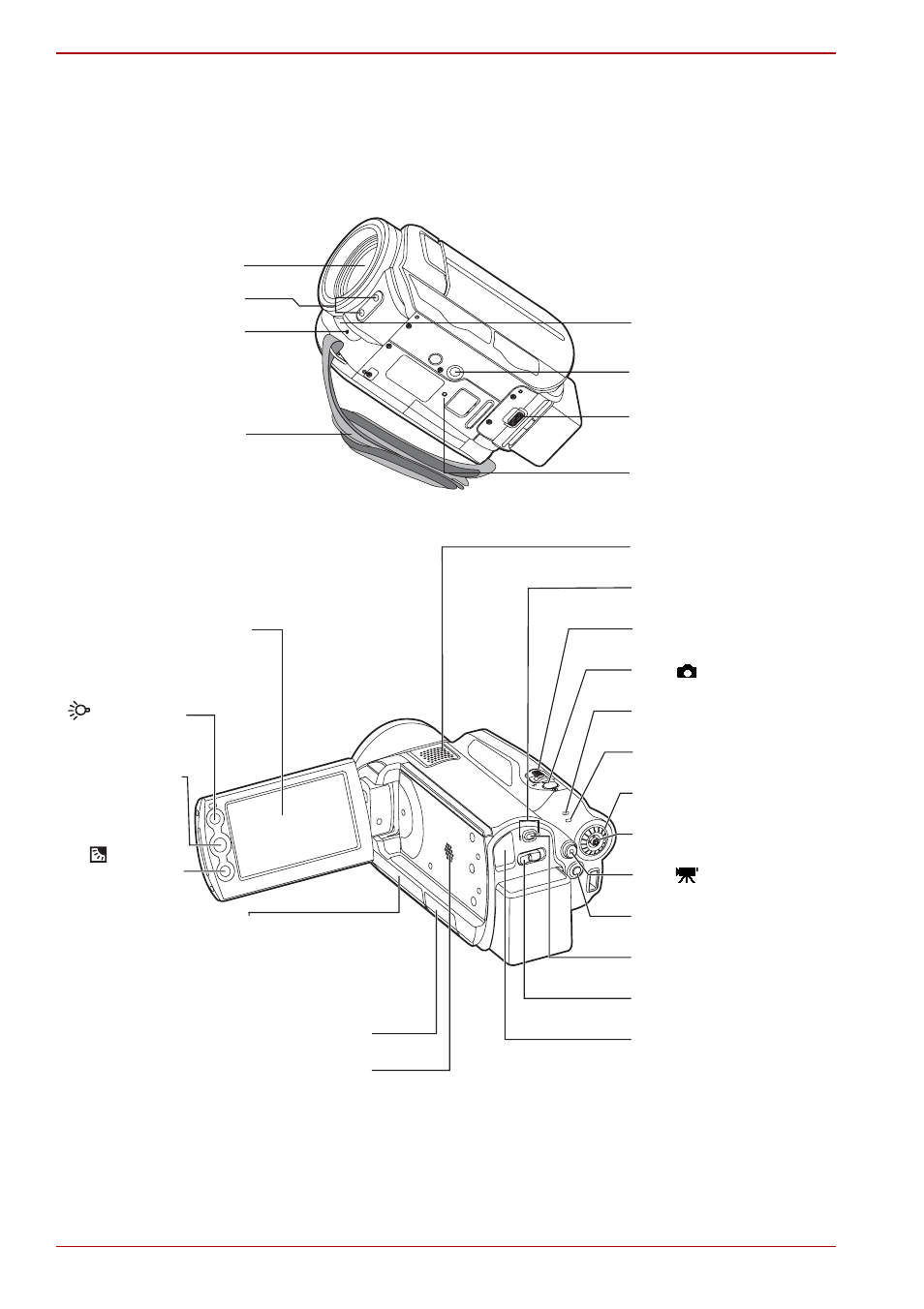 Component names, Camera | Toshiba Gigashot K Series User Manual | Page 26 / 162