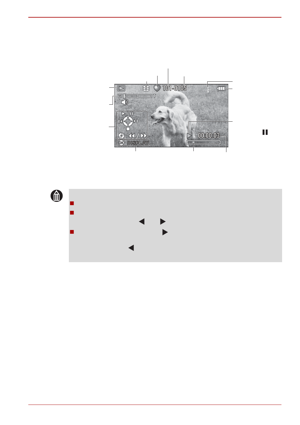 Reservation, Lcd monitor display during video playback | Toshiba Gigashot K Series User Manual | Page 55 / 162