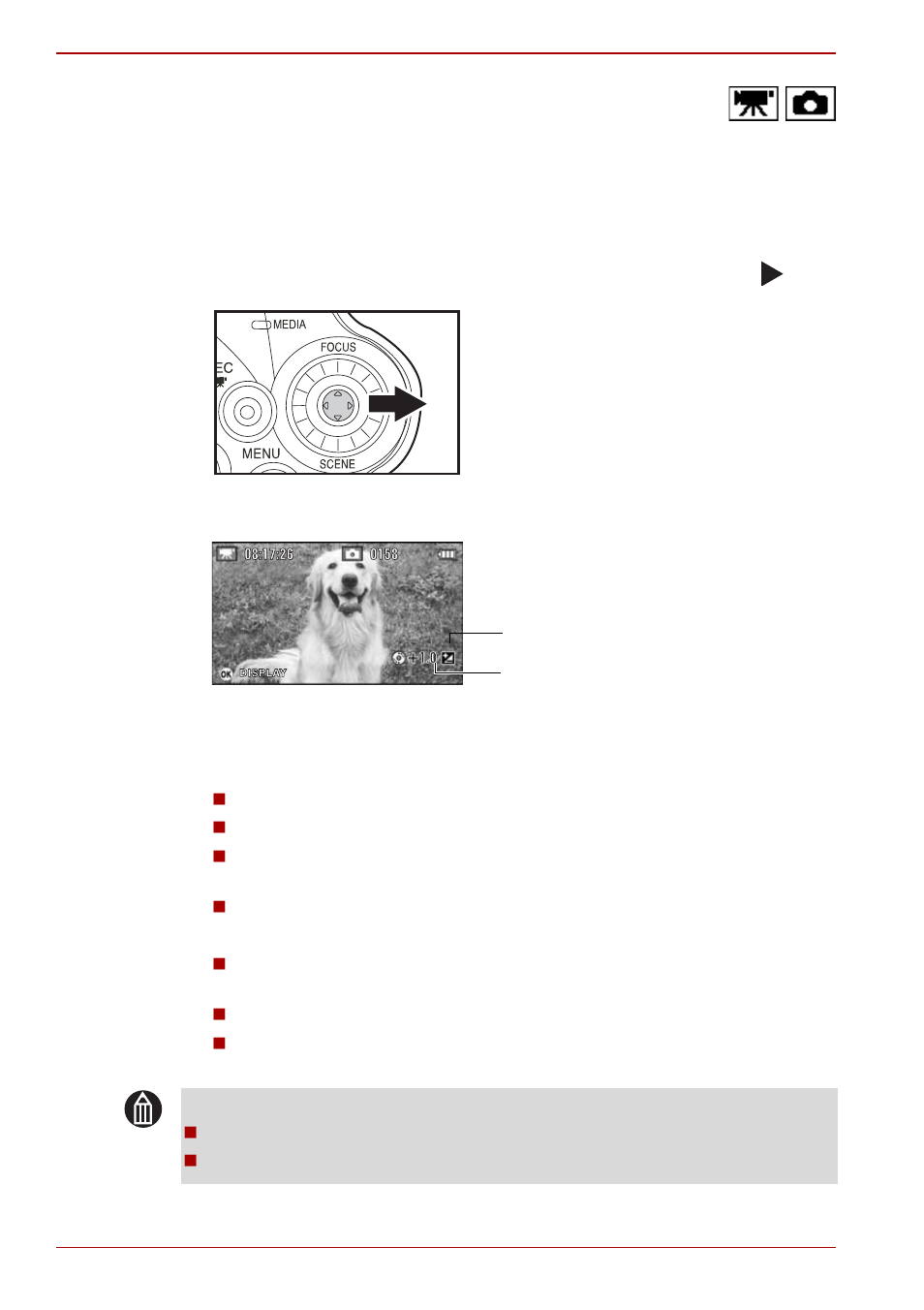 Changing the brightness, Subjects for which brightness works | Toshiba Gigashot K Series User Manual | Page 62 / 162
