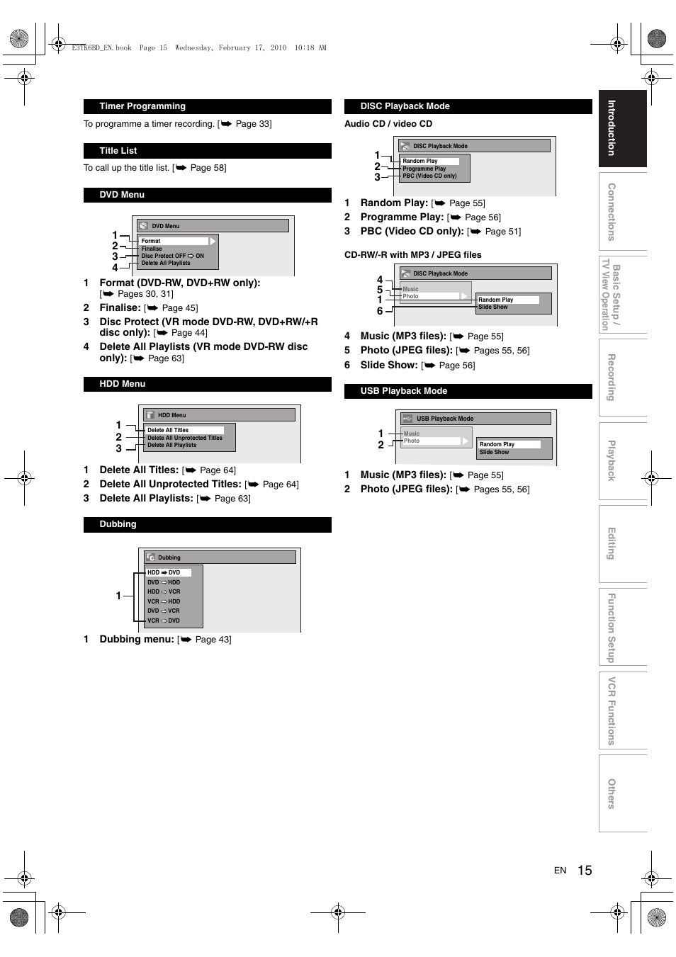 Toshiba RDXV60 User Manual | Page 15 / 84