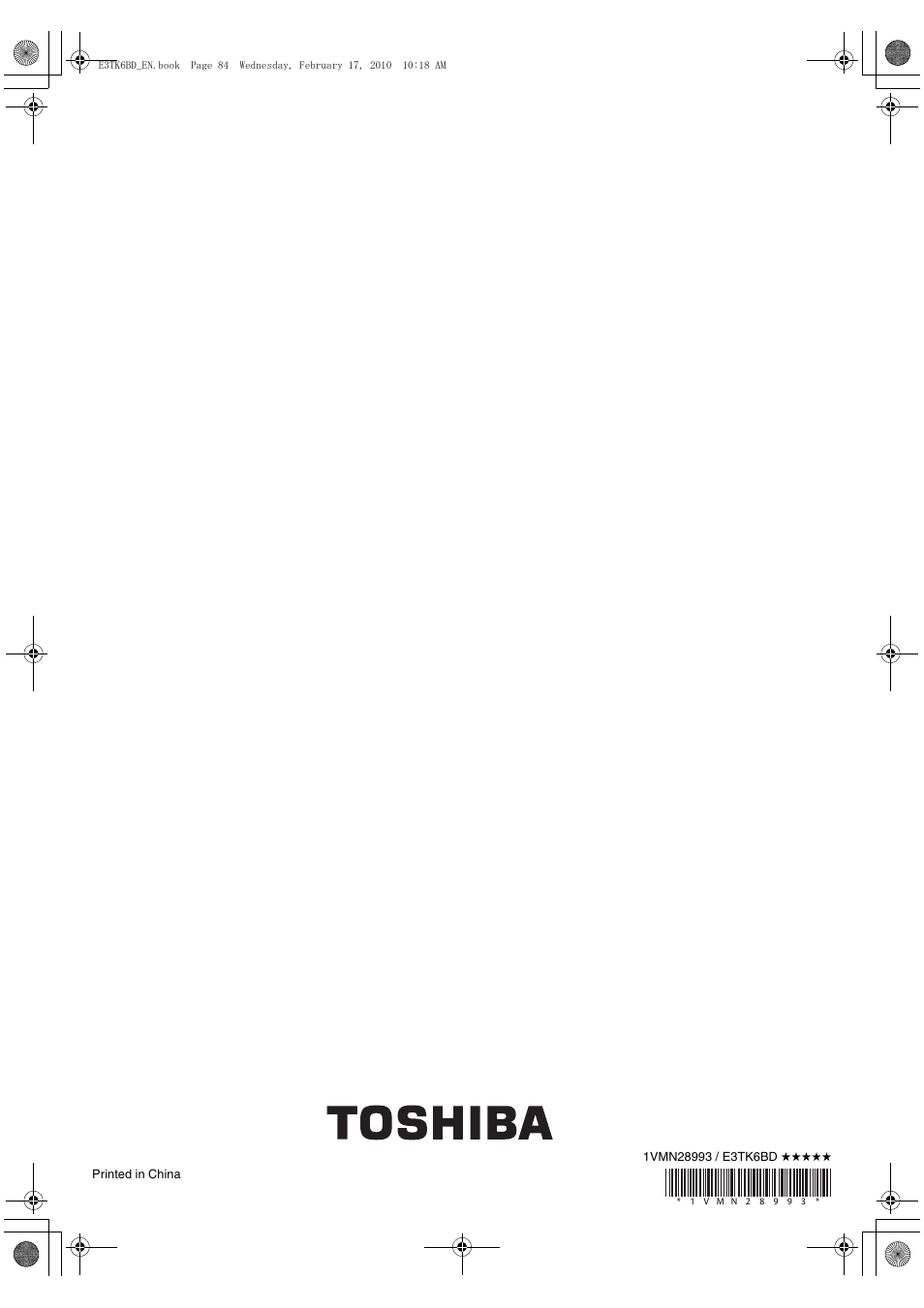 Toshiba RDXV60 User Manual | Page 84 / 84